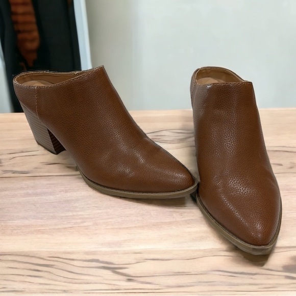 Dolcetta brown vegan leather bootie mules Women’s Sz 9.5 - Picture 9 of 16